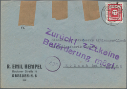 Deutschland: 1870 - 1974 (ca.), Posten Von Etwa 190 Belegen, Dabei Karte Aus Dem KZ Oranienburg, Pak - Sammlungen