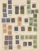 Altdeutschland: 1851-1020, Hochwertige Partie Mit Starkem Teil Bremen Und Württemberg, Dabei Auch Br - Collections