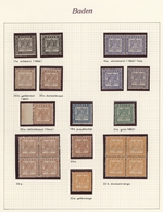 Baden - Marken Und Briefe: 1851-1870, Kleine Sammlung Ab Vorphila, Dabei Ungebrauchte Werte Ab Den G - Otros & Sin Clasificación