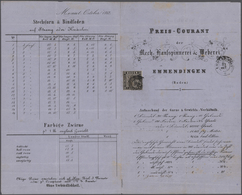 Baden - Marken Und Briefe: 1855-1869, Partie Mit 38 Briefen Und Ganzsachen, Dabei Zahlreiche Postabl - Otros & Sin Clasificación