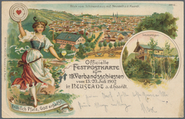 Bayern - Marken Und Briefe: 1889 - 1919 (ca.), 24 Belege, Dabei Ganzsachen, Faltbriefe "Zur Erinneru - Sonstige & Ohne Zuordnung