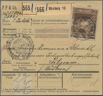 Bayern - Paketkarten: 1895/1918, Partie Von Acht Auslandspaketkarten (fünfmal Schweiz, Zweimal Türke - Other & Unclassified