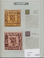 Bergedorf - Marken Und Briefe: 1861/1868, Spezial-Sammlung Der MiNr. 1/5 Auf 23 Instruktiv Beschrift - Bergedorf