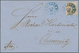 Preußen - Stempel: 1860/1867, 14 Briefe Und Ganzsachen Jeweils Mit BERLIN-Stempeln. Dabei Hufeisenst - Other & Unclassified