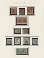 Thurn & Taxis - Marken Und Briefe: 1806-1866, Gestempelte Sammlung Mit Marken Zum Teil Mehrfach Inc. - Autres & Non Classés