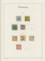 Württemberg - Marken Und Briefe: 1830/1920, Gestempelte Und Ungebrauchte Sammlung Auf Leuchtturm-Blä - Autres & Non Classés