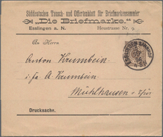 Württemberg - Marken Und Briefe: 1850/1920, Vielseitige Partie Von Ca. 120 Briefen, Karten Und Ganzs - Andere & Zonder Classificatie