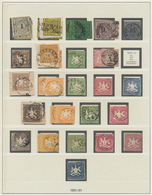 Württemberg - Marken Und Briefe: 1851-1920, Vordruck-Sammlung Bis Auf Wenige Marken In Den Hauptnumm - Autres & Non Classés