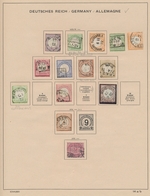 Deutsches Reich: 1872/1945, Saubere Gestempelte Sammlung Im Alten Schaubek-Vordruckalbum, Dabei Nett - Collezioni