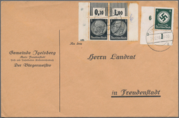 Deutsches Reich: 1925-1944, Selten Angebotene Sammlung Mit über 150 Briefen Und Belegen Alle Mit Eck - Collections