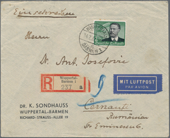 Deutsches Reich: 1933/41, Briefe (7) Meistens Luftpost, Dabei EF 85 Pf. / 2 RM /3 RM (mit Stempel U. - Collections
