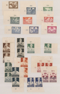 Deutsches Reich - 3. Reich: 1933/1940, Postfrische Partie Von Nur Kompletten Mittleren Und Besseren - Lettres & Documents