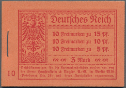 Deutsches Reich - Markenheftchen: 1919/1921, Lot Von Drei Germania-Markenheftchen: MiNr. 12 A, 14.1 - Cuadernillos