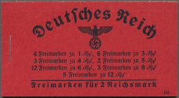 Deutsches Reich - Markenheftchen: 1933/1941, Lot Von Acht Markenheftchen: MiNr. 32.4, 38.1, 38.2, 39 - Cuadernillos