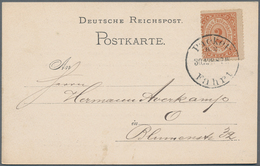 Deutsches Reich - Privatpost (Stadtpost): 1880-1900, Partie Mit über 400 Ganzsachen, Briefen Und Bel - Privatpost