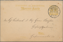 Deutsches Reich - Privatpost (Stadtpost): 1890/1900 (ca.), Altona/Bergedorf/Flensburg/Lübeck/Kiel, U - Private & Local Mails