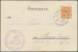 Deutsches Reich - Privatpost (Stadtpost): AUGSBURG: Posten Von Marken, Zumeist Auf Briefstücken Und - Correos Privados & Locales