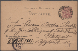 Deutsches Reich - Ganzsachen: 1873/1944, Spezialsammlung Der Gebrauchten Ganzsachenpostkarten Von P - Andere & Zonder Classificatie