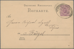Deutsches Reich - Bahnpost: 1875/1943, Ca. 50 Ganzsachenkarten Und Ansichtskarten Alle Mit Der Bahnp - Sonstige & Ohne Zuordnung