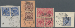 Deutsche Post In China: 1890/1917, Auf Steckkarten Mit Vorläufern, Seepost, Bahnpost, Briefstücke, S - Deutsche Post In China