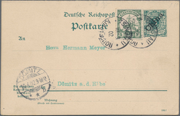 Deutsche Post In China: 1898/1919, Umfangreicher Bestand In Guter Sortierung Incl. Querformaten Und - Deutsche Post In China