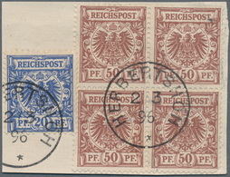 Deutsch-Neuguinea - Vorläufer: 1888/1901, Vor- Und Mitläufer, Partie Von 13 Werten, Dabei V 41 "STEP - Nueva Guinea Alemana