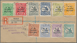 Deutsch-Neuguinea: 1888/1916, Lot Von Acht Belegen, Dabei Ungebrauchte Paketkarte Der "Neu Guinea Co - Nouvelle-Guinée