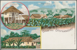 Deutsch-Neuguinea - Ganzsachen: 1898/1915, Album Mit 48 Ganzsachenpostkarten Ab P 1, Davon 35 Ungebr - Nueva Guinea Alemana