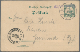 Deutsch-Südwestafrika: 1900-1907, Ca. 30 Briefe (meist Soldatenbriefe), Karten Und Gebrauchte Ganzsa - Deutsch-Südwestafrika