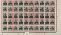 Deutsche Besetzung I. WK: Landespost In Belgien: 1914: 50 Centimes Auf 40 Pfg Friedensdruck , Postfr - Ocupación 1914 – 18