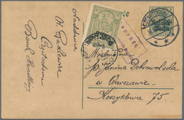 Deutsche Besetzung I. WK: Deutsche Post In Polen - Ganzsachen: 1915/1918, Partie Von 30 Ganzsachenka - Bezetting 1914-18
