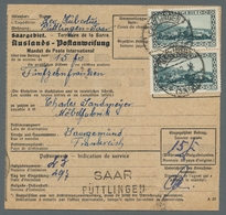 Deutsche Abstimmungsgebiete: Saargebiet: 1927-1935, Bestand Von 16 Belegen Mit Mehrfachfrankaturen D - Brieven En Documenten