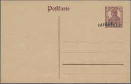 Deutsche Abstimmungsgebiete: Saargebiet: 1920/1935, Partie Von 23 Briefen, Karten Und Ganzsachen, Da - Brieven En Documenten