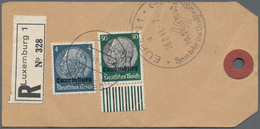 Deutsche Besetzung II. WK: 1939/1945, Interessante Sammlung Mit Ca.130 Belegen Im Ringbinder, Dabei - Ocupación 1938 – 45