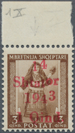 Deutsche Besetzung II. WK: 1943/1944: Aufdruckfehler: Besetzung In Albanien Mi-Nr. 1 X Und Mehrere P - Besetzungen 1938-45