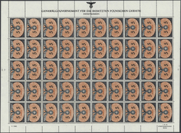Dt. Besetzung II WK - Generalgouvernement - Dienstmarken: 1940. Posten 3 Zl Und 5 Zl, Je 100 Stück I - Occupation 1938-45
