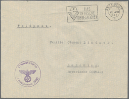 Feldpost 2. Weltkrieg: 1939/1945, Posten Mit über 250 Feldpostbelegen, Dabei Viele Besonderheiten An - Autres & Non Classés