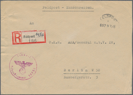 Feldpost 2. Weltkrieg: 1941/1943 Ca., AFRIKA-KORPS, Sammlung Mit 52 Feldpostbelegen, Dabei Viele Ein - Autres & Non Classés
