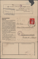KZ-Post: 1942/1944, Zwei KZ-Belege: Sachsenhausen 7.8.42 Nach Teltsch/Mähren Sowie Dachau 17.3.44 Na - Storia Postale