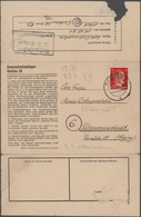 KZ-Post: 1942/1944, Zwei KZ-Belege: Sachsenhausen 7.8.42 Nach Teltsch/Mähren Sowie Dachau 17.3.44 Na - Covers & Documents