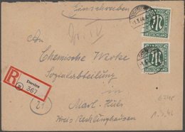 Deutschland Nach 1945: 1945/1948 Schöner Posten Von Ca. 790 Belegen Bizone Und Etwas Gemeinschaftsau - Collections
