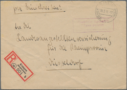 Alliierte Besetzung - Gebühr Bezahlt: 1945/1948, Meist 1945/1946, Partie Von Ca. 230 Briefen/Karten - Sonstige & Ohne Zuordnung