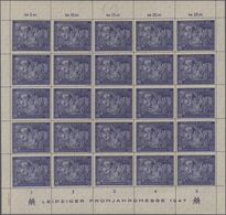 Alliierte Besetzung - Gemeinschaftsausgaben: 1947, Leipziger Frühjahrsmesse 24 Pfg. Und 60 Pfg., Spe - Otros & Sin Clasificación