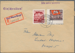 DDR: 1949/1990, Ca. 820 Briefe Und Ganzsachen, Dabei Frühe Auslandspost, Privatganzsachen, Interessa - Colecciones