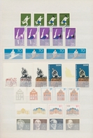 DDR: 1967/1974, Prachtsammlung Mit Ca. 780 Verschiedenen Ungezähnten PHASENDRUCKEN Davon Ca. 195 End - Collections