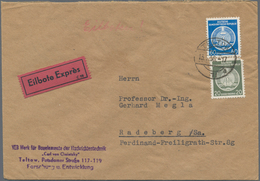 DDR - Dienstmarken: 1954/1990, Dienst Und ZKD, Vielseitiger Bestand Von Ca. 430 Briefen, Dabei Porto - Otros & Sin Clasificación