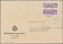 DDR - Dienstmarken: 1956/1970, Partie Von Ca. 230 Briefen Mit Frankaturen Dienst A/B/Wertstreifen In - Other & Unclassified