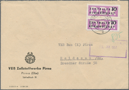 DDR - Dienstmarken: 1956/1970, Partie Von Ca. 230 Briefen Mit Frankaturen Dienst A/B/Wertstreifen In - Otros & Sin Clasificación