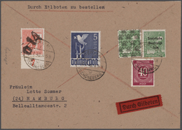 Berlin: 1948/1966, Schöner Posten Von 23 Einzel-, Mehrfach- Und Mischfrankaturen, Beginnend Mit Zwei - Unused Stamps