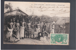 Cote D'Ivoire Grand Lahou - Groupe Agni 1907 Old Postcard - Côte-d'Ivoire